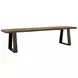 Ditman Grey Sheesham and Black Dining Bench