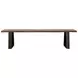 Ditman Grey Sheesham and Black Dining Bench