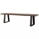 Ditman Grey Sheesham and Black Dining Bench