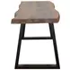 Ditman Grey Sheesham and Black Dining Bench
