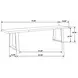 Ditman Grey Sheesham and Black Dining Bench