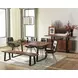 Ditman Grey Sheesham and Black Dining Bench