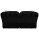 Comet Black 60" Lay Flat Reclining Loveseat