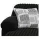 Comet Black 60" Lay Flat Reclining Loveseat