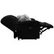 Comet Black 60" Lay Flat Reclining Loveseat