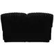 Comet Black 60" Lay Flat Reclining Loveseat