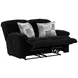 Comet Black 60" Lay Flat Reclining Loveseat