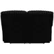 Comet Black 60" Lay Flat Reclining Loveseat