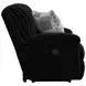 Comet Black 60" Lay Flat Reclining Loveseat