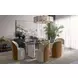 Aemond Clear And White Dining Table