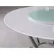 Abby White And Chrome Dining Table