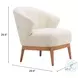 Leque Tawny Beige Accent Chair