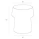 Delaina Sage Round Concrete Top Outdoor End Table