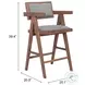 Delhi Gray Counter Height Stool Set Of 2