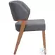 Sunobu Azure Gray And Walnut Dining Chair Set Of 2