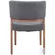 Sunobu Azure Gray And Walnut Dining Chair Set Of 2