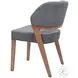 Sunobu Azure Gray And Walnut Dining Chair Set Of 2