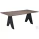 Lisse Espresso And Black Rectangular Dining Table
