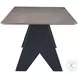 Lisse Espresso And Black Rectangular Dining Table