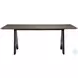 Lisse Espresso And Black Rectangular Dining Table