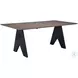 Lisse Espresso And Black Rectangular Dining Table