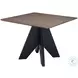 Lisse Espresso And Black Square Dining Table