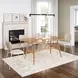 Zeal Light Gray and Taupe Upholstered Dining Chair Set of 4