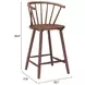Stenger Walnut Counter Height Stool Set of 2