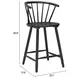Stenger Black Counter Height Stool Set of 2