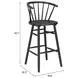 Stenger Black Bar Stool Set of 2