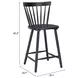 Tyce Black Counter Height Stool Set of 2