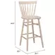 Tyce Natural Bar Stool Set of 2