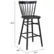 Tyce Black Bar Stool Set of 2