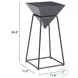 Pira Black Side Table