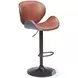 Meyane Brown Adjustable Bar Stool