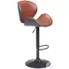 Meyane Brown Adjustable Bar Stool