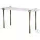 Rench White And Brass Console Table