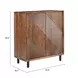 Jatil Walnut 2 Door Accent Cabinet