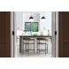 Zanatta Zenith Taupe Gray Counter Height Stool