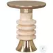 Ringar Gold And Natural Side Table