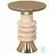 Ringar Gold And Natural Side Table