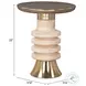 Ringar Gold And Natural Side Table