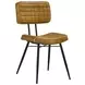 Misty Camel And Black Padded Side Chair Set of 2