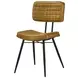 Misty Camel And Black Padded Side Chair Set of 2