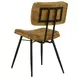 Misty Camel And Black Padded Side Chair Set of 2