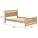 Repos Brown Queen Panel Bed