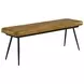 Misty Camel And Black Cushion Side Bench