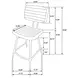 Partridge Camel Counter Height Stool Set of 2