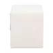 Baris Ivory Upholstered 1 Drawer Nightstand