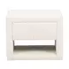 Baris Ivory Upholstered 1 Drawer Nightstand